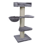 POHJOLAN LEMMIKKITARVIKE Paksu Kissan Raapimispuu 155cm Isoille Kissoille, vaalean harmaa