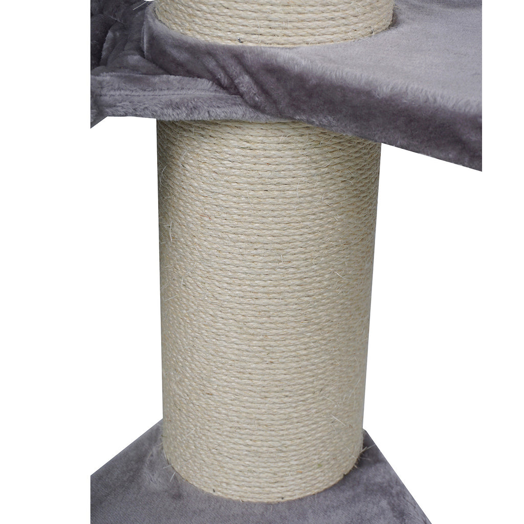 POHJOLAN LEMMIKKITARVIKE Paksu Kissan Raapimispuu 155cm Isoille Kissoille, vaalean harmaa