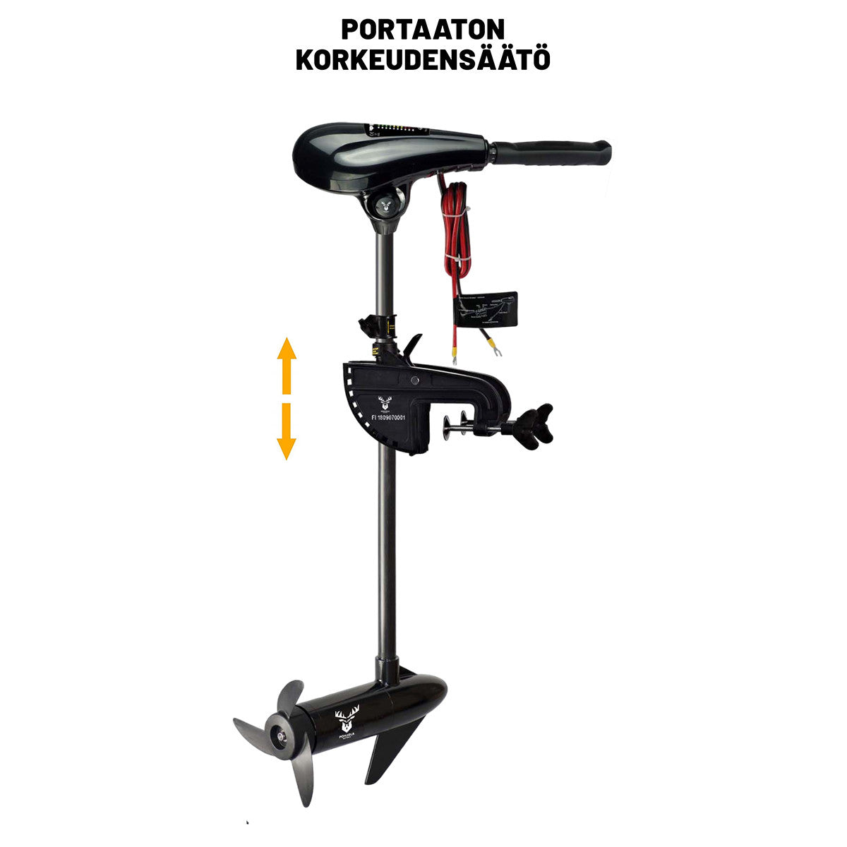 Elbåtmotor 55LBS / 25 kg – 12V, 14,5 km/h, 5+3 växlar