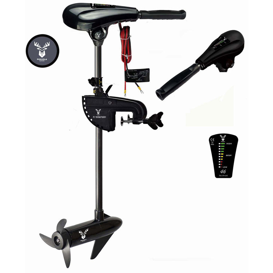 Elbåtmotor 55LBS / 25 kg – 12V, 14,5 km/h, 5+3 växlar