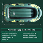 POHJOLA MOTORS MARINE Kumivene 350 x 145 cm, 380 kg maksimikuormitus