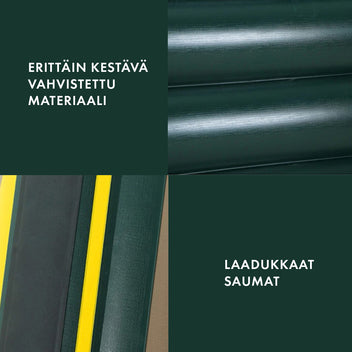 Kumivene 380 x 178 cm – 6 hengelle, 1,3 mm PVC, 22 kg