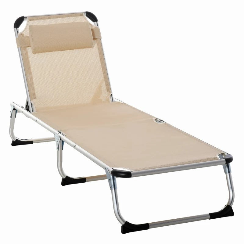 solstol 5-stegs justerbart ryggstöd ergonomiskt nätmaterial Beige 165 x 60 x 76 cm