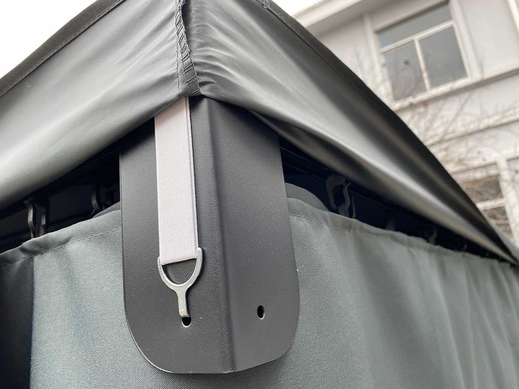 POHJOLA GARDEN Kattokangas Kestävään Pihapaviljonkiin 3x4m, Harmaa