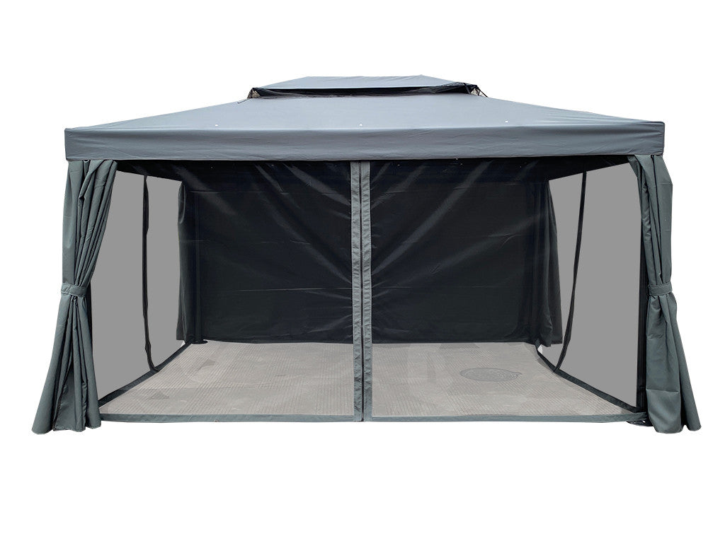POHJOLA GARDEN Kattokangas Kestävään Pihapaviljonkiin 3x4m, Harmaa