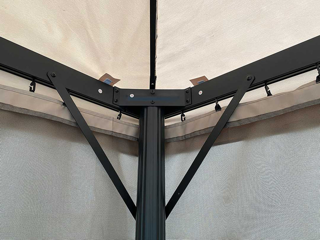 POHJOLA GARDEN Kattokangas Kestävään Pihapaviljonkiin 3x4m, Vaalea Beige