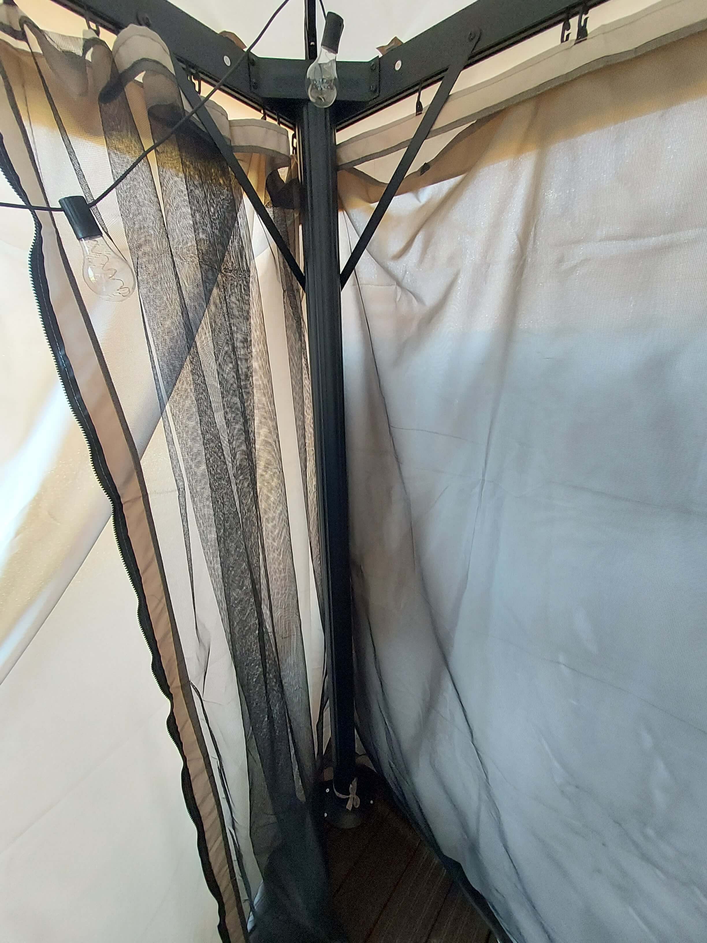 POHJOLA GARDEN Kattokangas Kestävään Pihapaviljonkiin 3x4m, Vaalea Beige