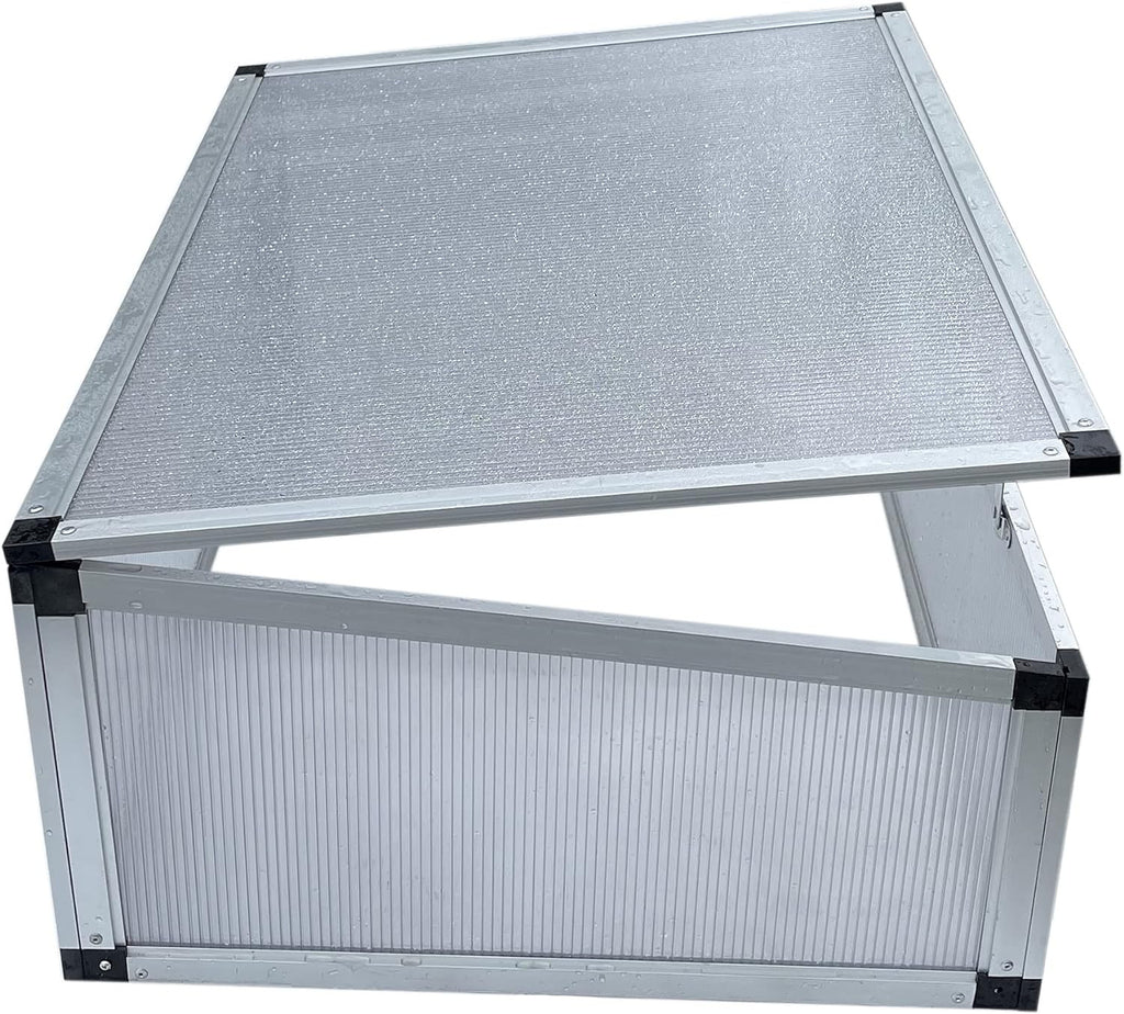 POHJOLA GARDEN Minikasvihuone / kasvatuslaatikko L 78 x 58 x 30cm, harmaa