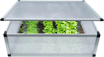Miniväxthus 78 x 58 x 30 cm – öppningsbart lock, 4 mm polykarbonat