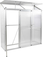 POHJOLA GARDEN Seinäkasvihuone 180 x 55cm, 4mm 610g/m2 Kennolevyt, harmaa