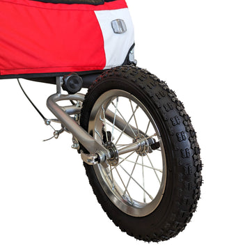 Cykelkärra för 1–2 barn – 2-i-1, 40 kg, 5-punktsbälte
