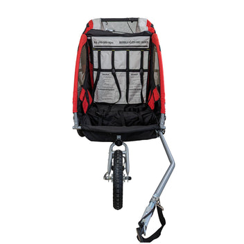 Cykelkärra för 1–2 barn – 2-i-1, 40 kg, 5-punktsbälte