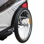 Polkupyörän peräkärry 1–2 lapselle – 2-in-1, 40 kg, 5-pistevaljaat