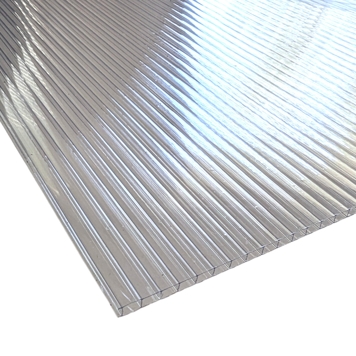 Polykarbonatplatta med bikakestruktur för växthus, storlek 133,5 x 58,8 cm – 4 mm