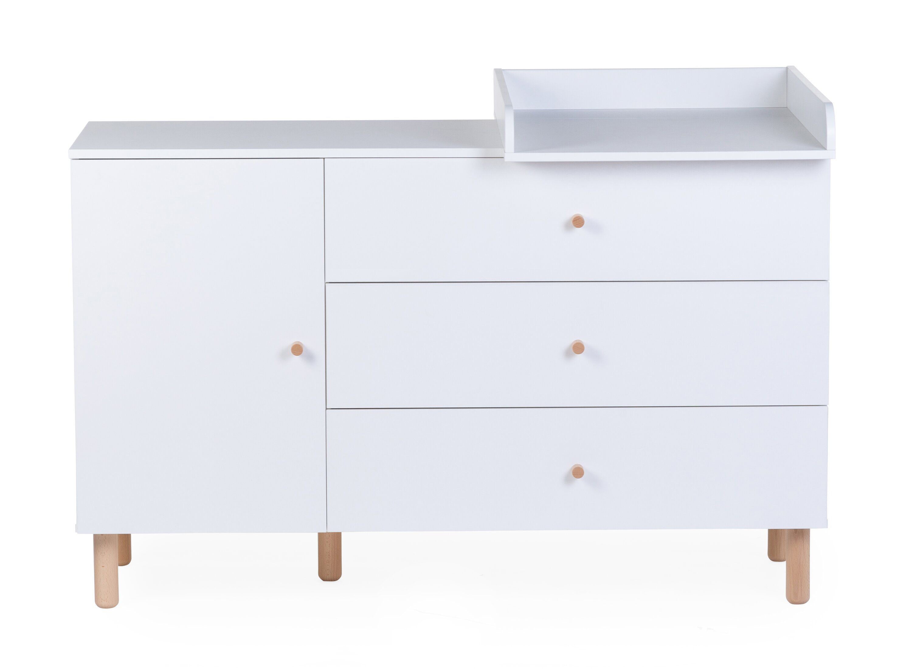 Lipasto / vaipanvaihtoalusta, valkoinen