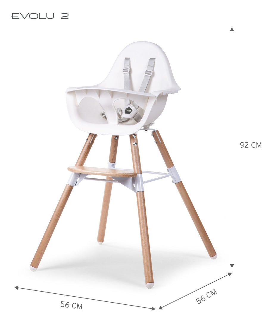 Childhome – Evolu barnstol – Höjdjusterbar, vit