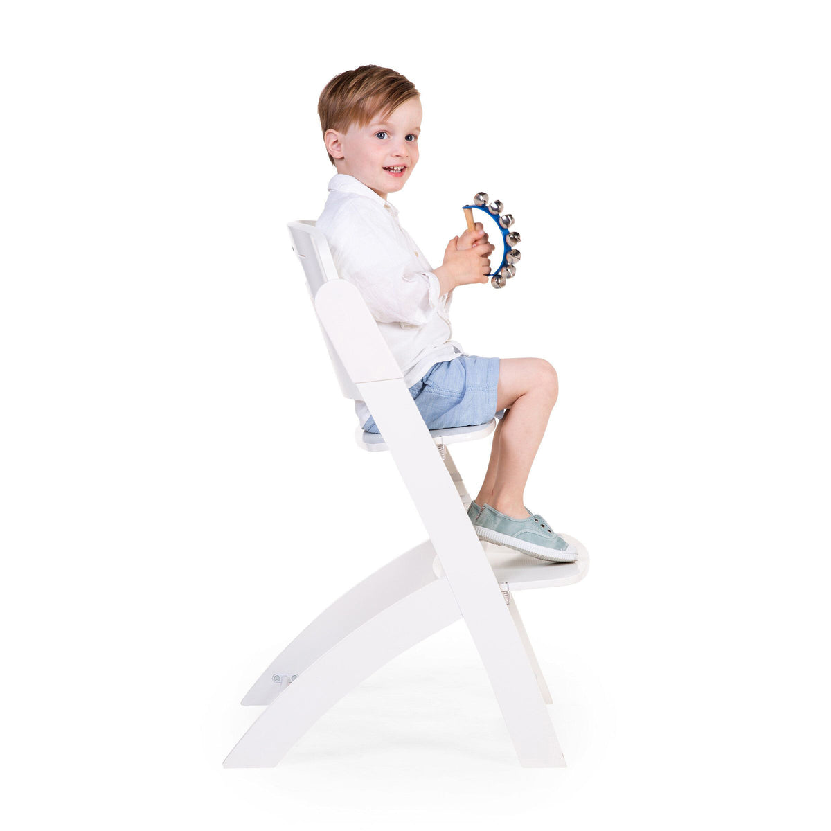 Childhome – EVOSIT barnstol + matbricka, vit