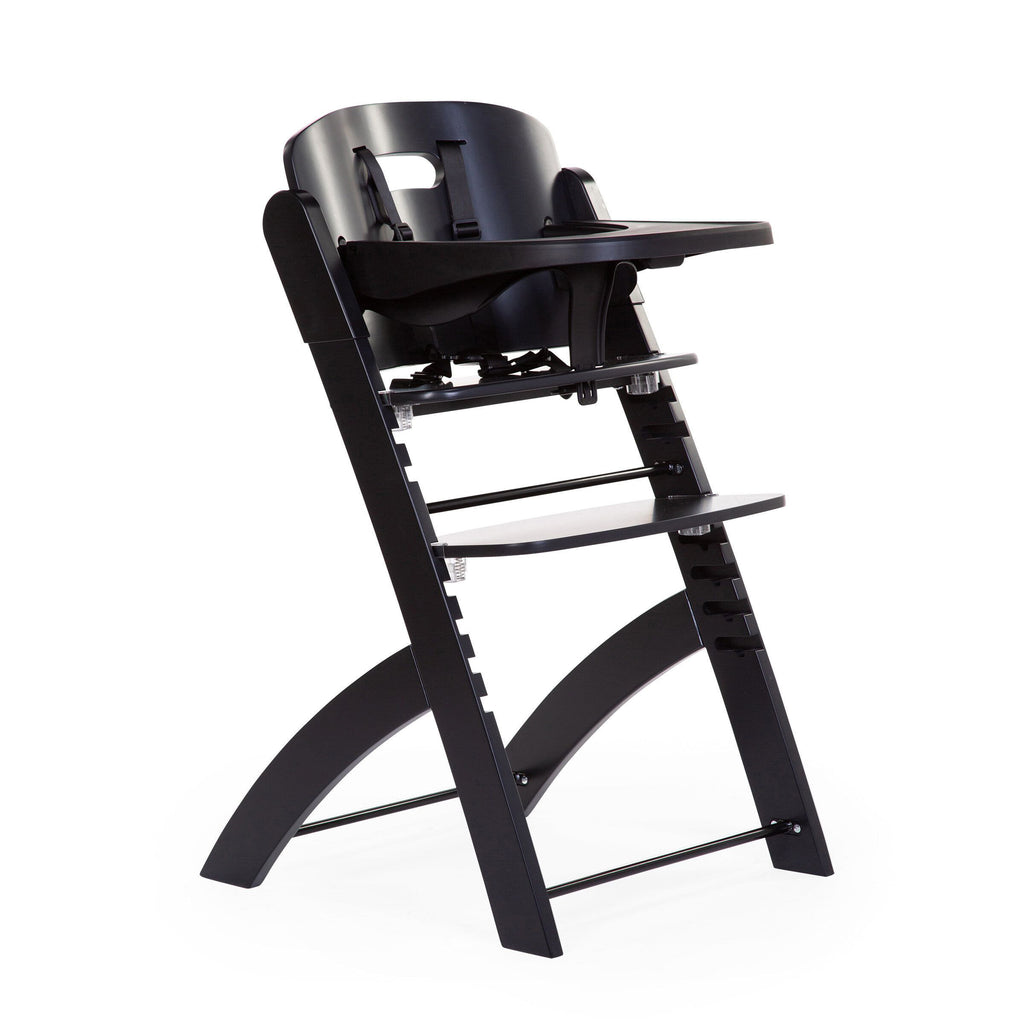 Childhome - EVOSIT syöttötuoli + syöttöalusta, musta