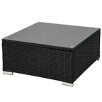 POHJOLA GARDEN Polyrottinkinen Ulkosohva EEVI, Musta / beige