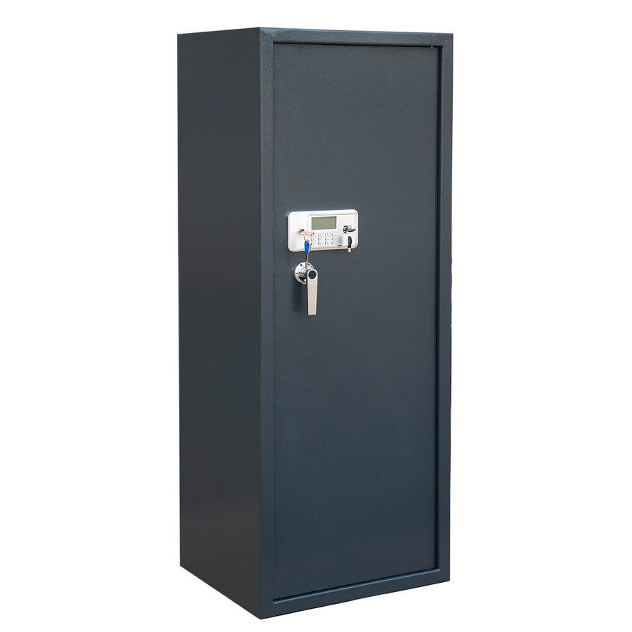 Vapenskåp för 7+3 vapen 159 x 60 x 50 cm – digitalt lås, EN 14450