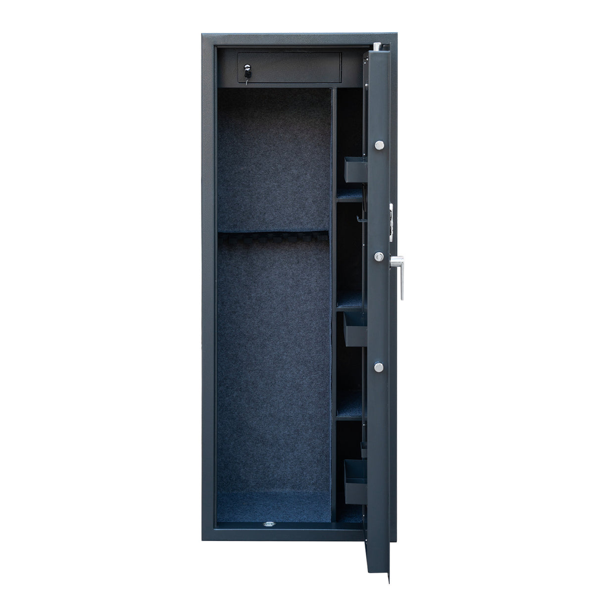 Vapenskåp för 7+3 vapen 159 x 60 x 50 cm – digitalt lås, EN 14450
