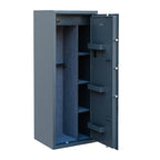 POHJOLAN URHEILUTARVIKE Asekaappi 7+3 Aseelle Digitaalilukolla EN 14450, 159x60x50cm, Harmaa