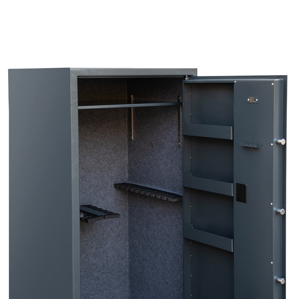 POHJOLAN URHEILUTARVIKE Asekaappi 30 Aseelle EN 14450, Harmaa, 170 x 75 x 65 cm