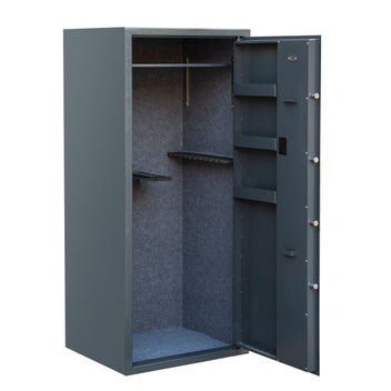 Vapenskåp för 30 vapen 170 x 75 x 65 cm – digitalt lås, EN 14450