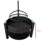 POHJOLA GARDEN Ulkotulisija 80 x 80 x 110 cm, musta