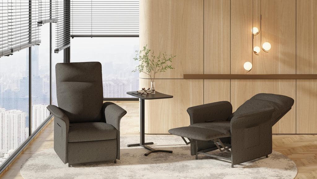 Pohjola Indoor Mekanismituoli säätimellä, Harmaa, 77 x 82 x 104 cm