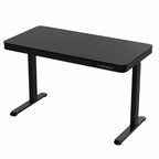 B-OUT! Sähköpöytä 120 x 60 cm laatikolla – korkeussäätö 72–117 cm, hiljainen moottori, musta - LUE TUOTEKUVAUS