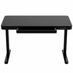 B-OUT! Sähköpöytä 120 x 60 cm laatikolla – korkeussäätö 72–117 cm, hiljainen moottori, musta - LUE TUOTEKUVAUS