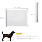 Rullattava koiraportti 115 cm, valkoinen