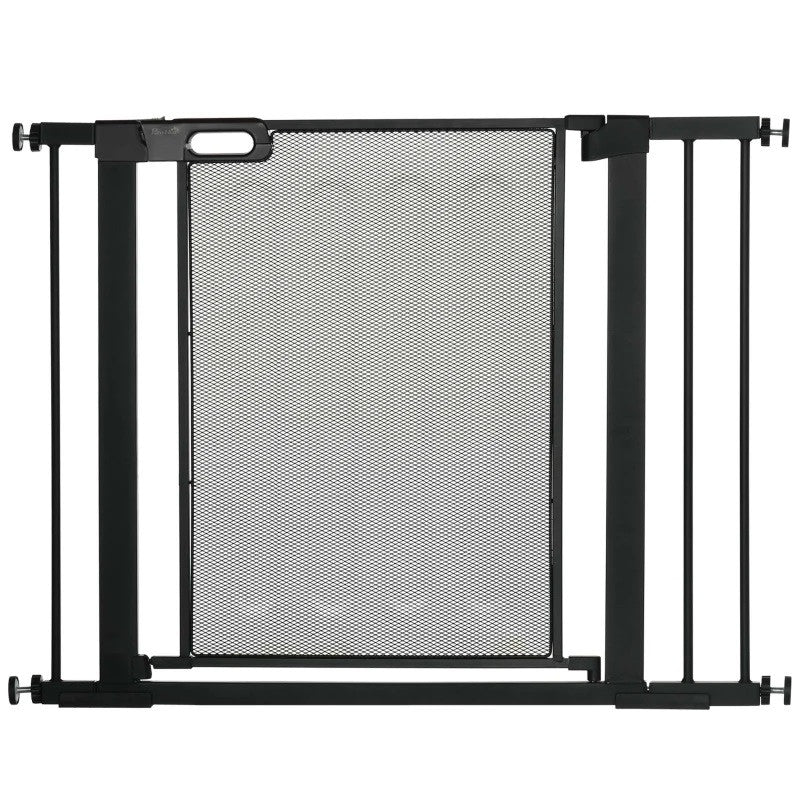 Justerbar hundgrind 75–103 cm, svart