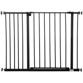 Koiraportti Puristuskiinnityksellä 75-107 x 76 cm, musta