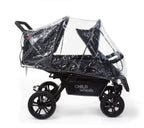 Childhome - Two By Two Lastenrattaat + Sadesuoja + Aurinkokatos - Teräs + Tede