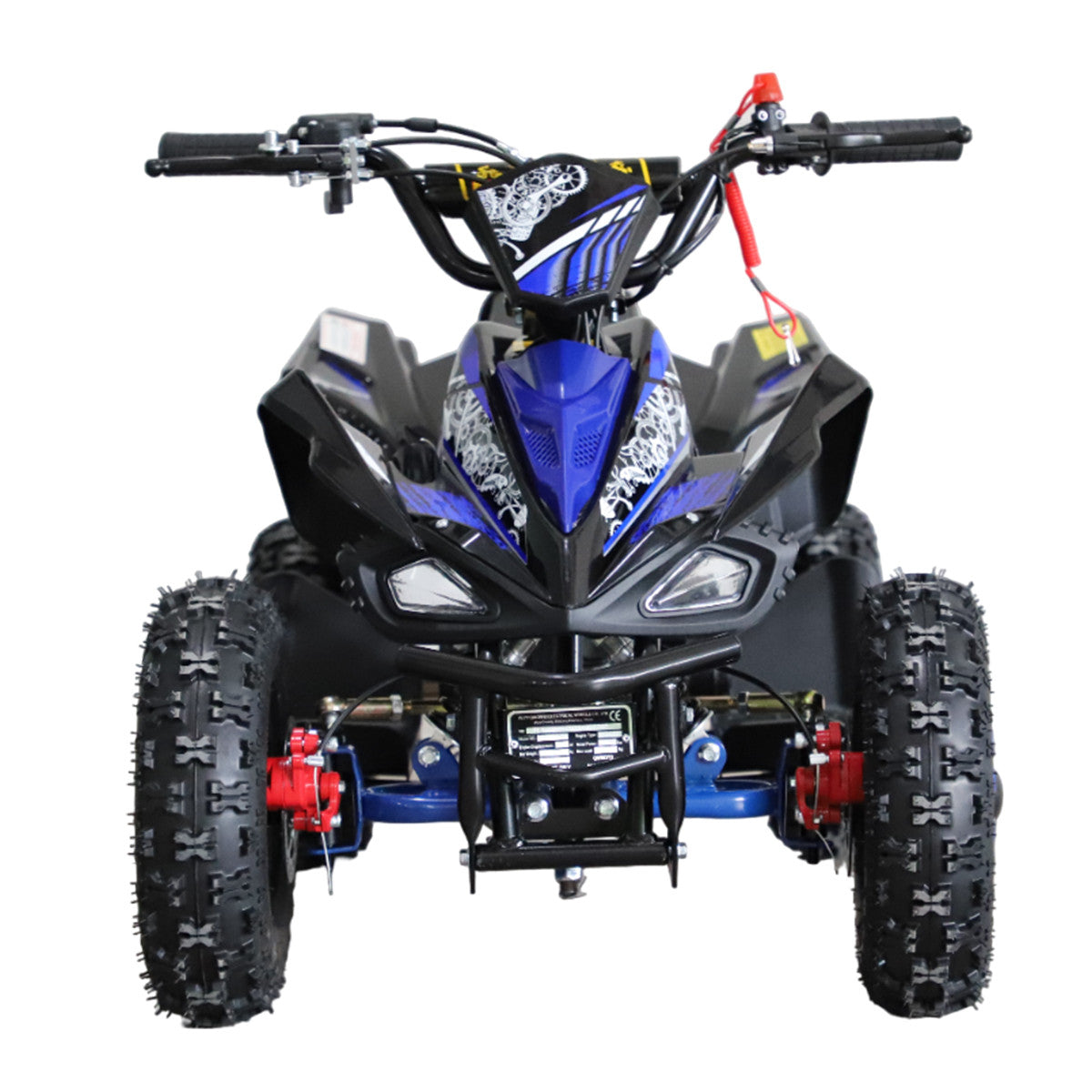 Minimotorcykel för barn 49 cc – automatisk, justerbar max 45 km/h, blå