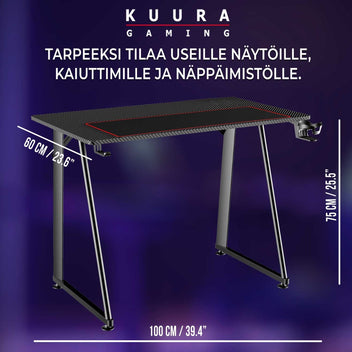 Gaming Pelipöytä 100X60 Cm