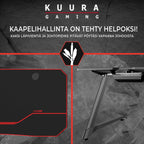 KUURA GAMING PELIPÖYTÄ PRO 140X60 CM