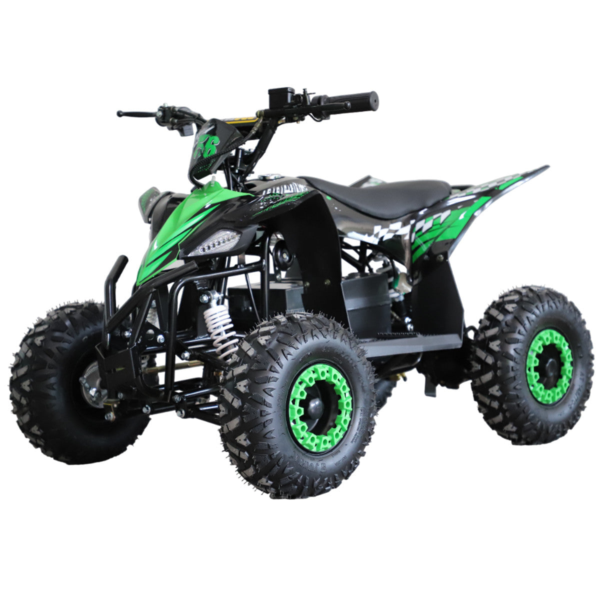 Elektrisk miniatyrtraktor 500 W – borstlös motor, 70 kg, 4 x 12V/20Ah