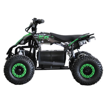 Elektrisk miniatyrtraktor 500 W – borstlös motor, 70 kg, 4 x 12V/20Ah