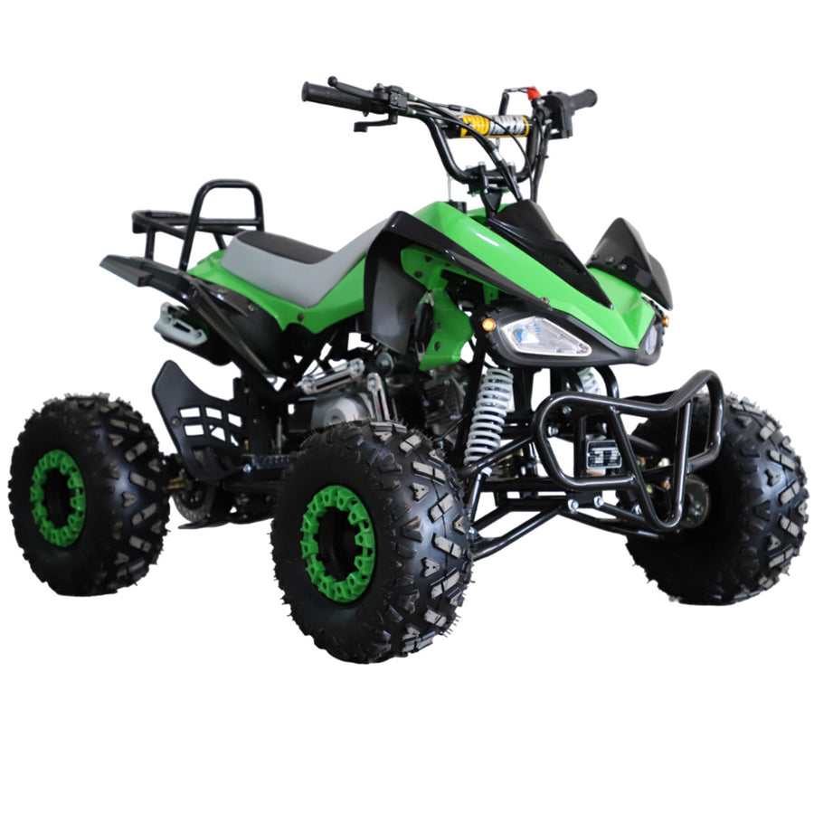 Minimönkijä 110 cc 1+1 – puoliautomaatti, 65 km/h, peruutusvaihde