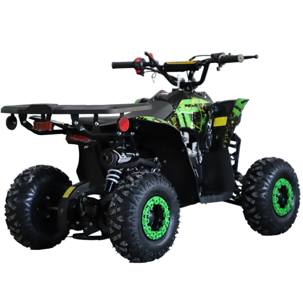 POHJOLA MOTORS Lasten Minimönkijä 110CC täysautomaatti, Musta/vihreä