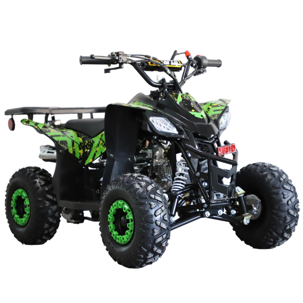 POHJOLA MOTORS Lasten Minimönkijä 110CC täysautomaatti, Musta/vihreä