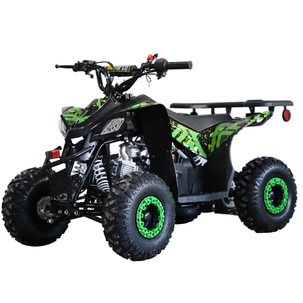 POHJOLA MOTORS Lasten Minimönkijä 110CC täysautomaatti, Musta/vihreä