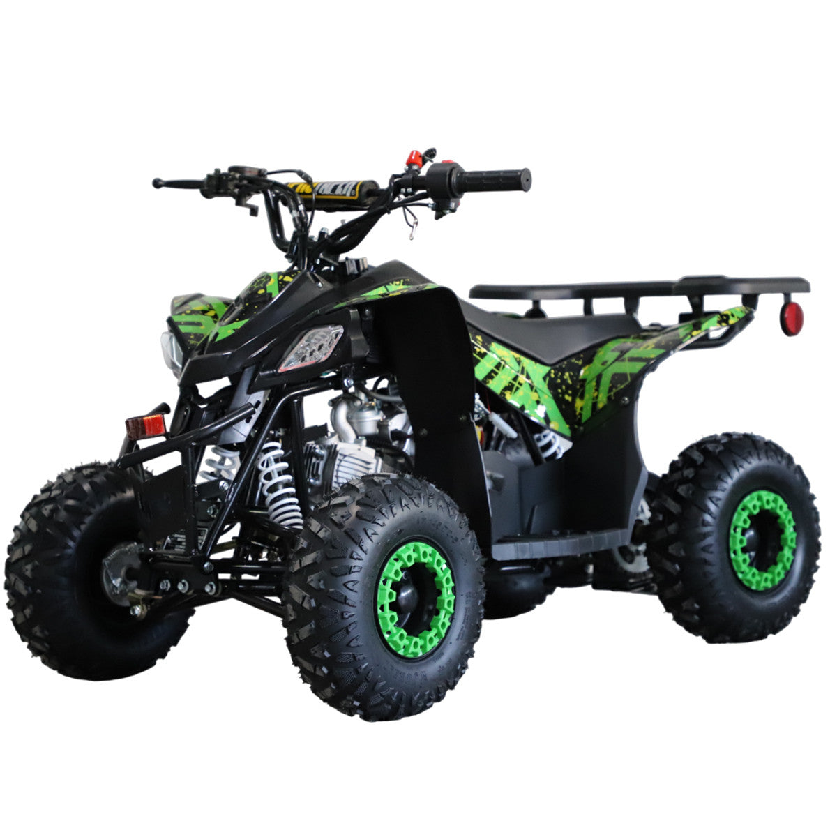 POHJOLA MOTORS Lasten Minimönkijä 110CC täysautomaatti, Musta/vihreä