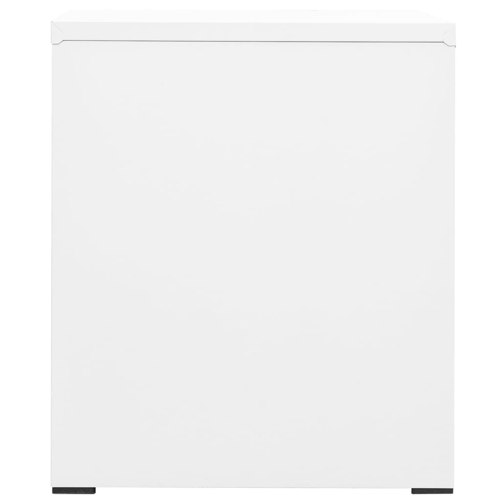 Vit arkivskåp 46x62x72,5 cm stål