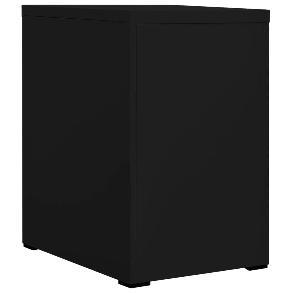 Arkistokaappi musta 46x62x72,5 cm teräs