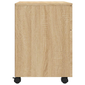 Mobil arkivskåp på hjul Sonoma ek 45x38x54 cm trä