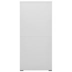 Arkistokaappi vaaleanharmaa 46x62x133 cm teräs